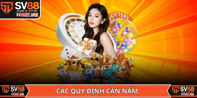 Các quy định cần nắm trong điều khoản điều kiện của SV88